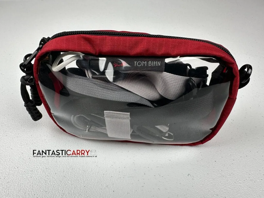 Tom Bihn Clear 3D Organizer Cube in Sangria Cerylon