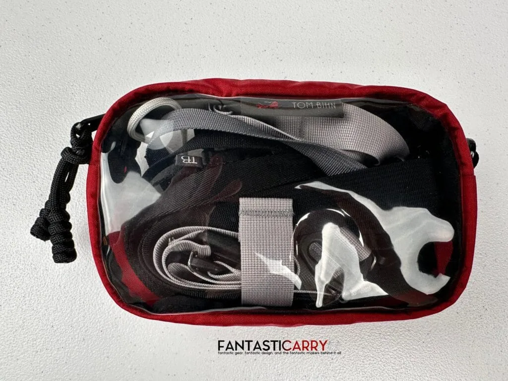 Tom Bihn Clear 3D Organizer Cube in Sangria Cerylon