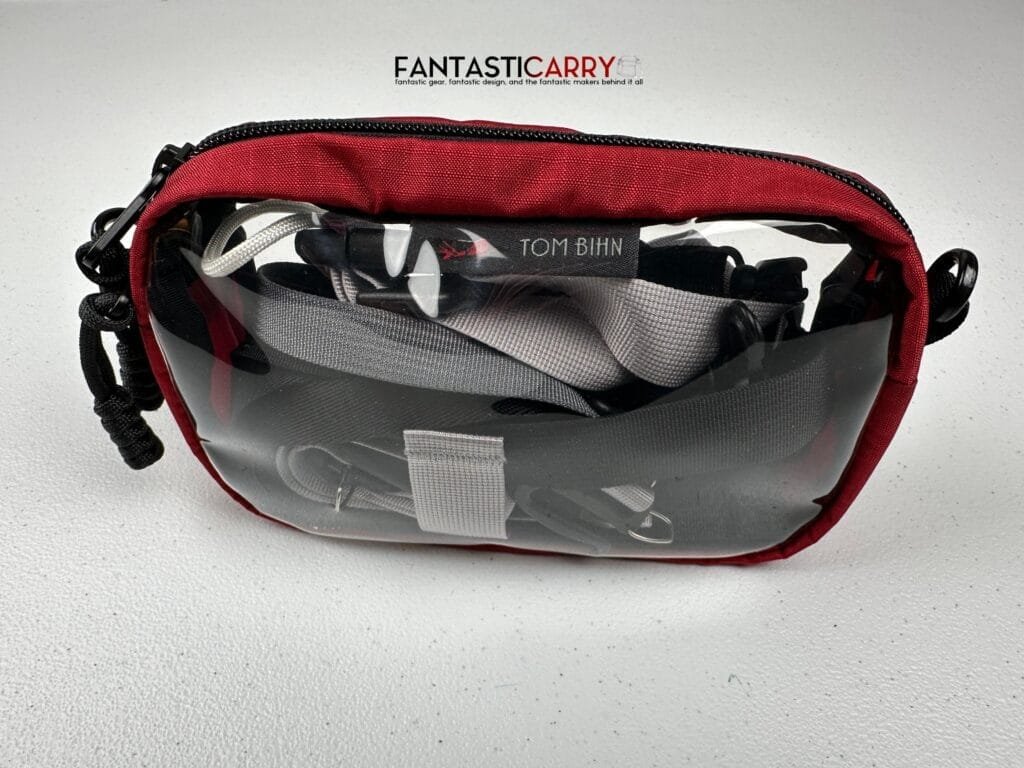 Tom Bihn Clear 3D Organizer Cube in Sangria Cerylon
