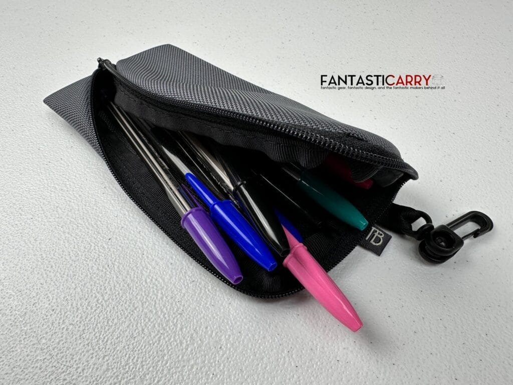 Tom Bihn Ghost Whale Organizer Pouch - Small - in Black and Nebulous Grey Ballistic
