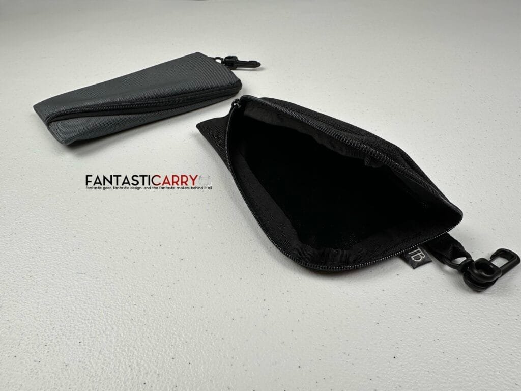 Tom Bihn Ghost Whale Organizer Pouch - Small - in Black and Nebulous Grey Ballistic