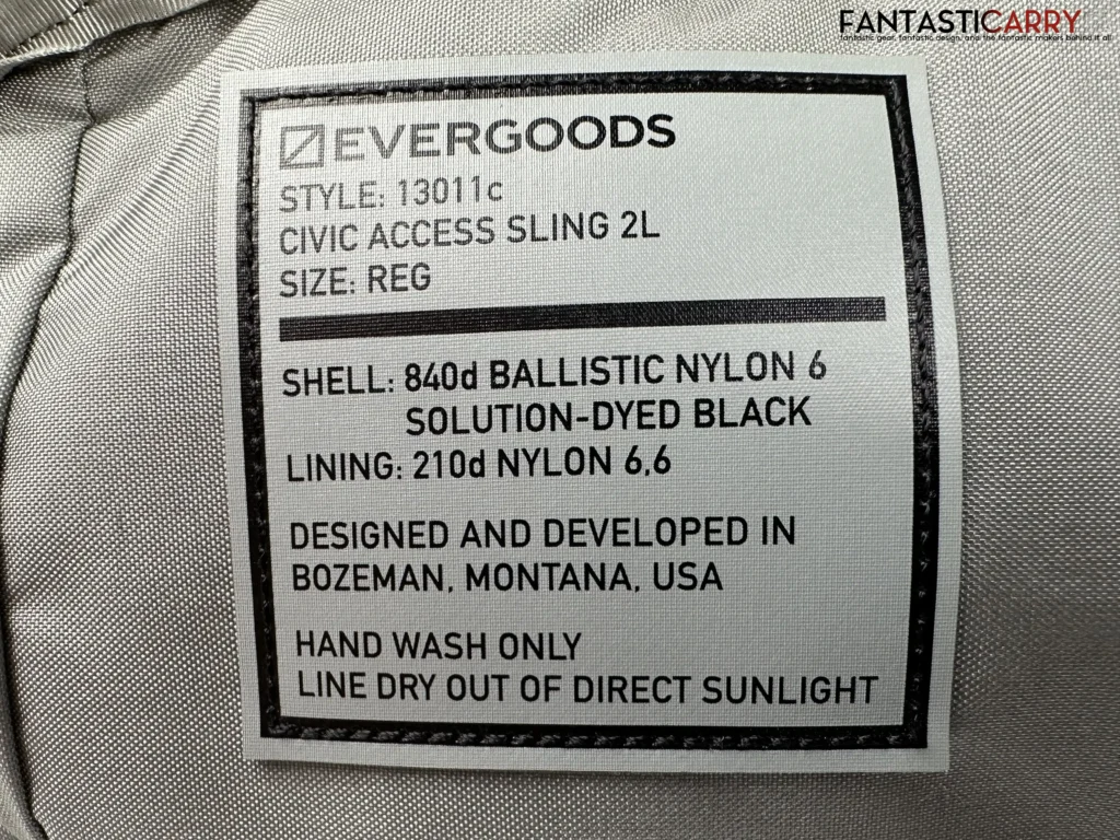 Evergoods Civic Access Sling 2L v2