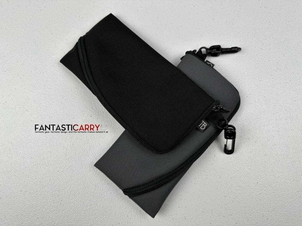 Tom Bihn Ghost Whale Organizer Pouch - Small - in Black and Nebulous Grey Ballistic
